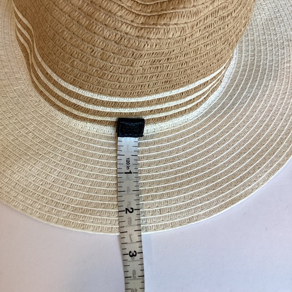 Tropical Trends Straw Hat Unisex One Size Two Tone Panama Floppy Festival Beach - Picture 13 of 13